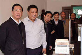 安徽省餐饮协会会长张会长,秘书长佘林明，米线董事长王仁等领导来我公司参考指导